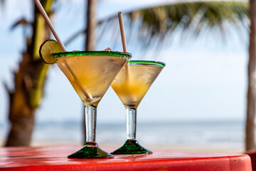 Authentic Margaritas on a Mexican Beach