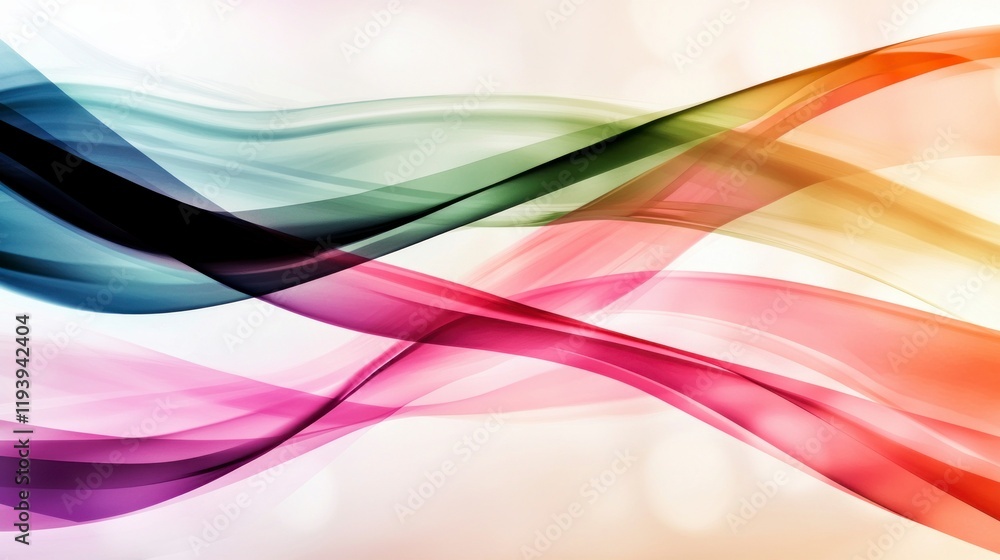 Poster abstract colorful waves swirling flowing design background texture