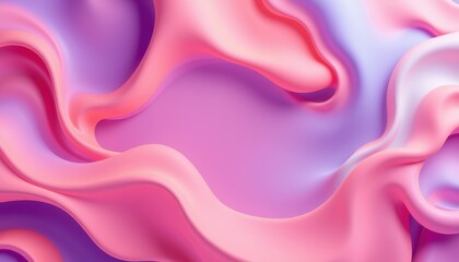 Fototapeta premium Abstract Pink and Purple Fluid Swirls Design