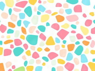 Colorful abstract pattern with pastel shapes