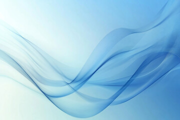 Fototapeta premium Abstract blue waves on soft background