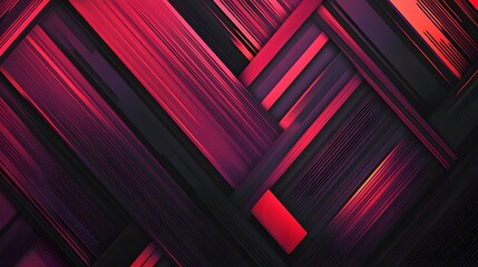 Fototapeta premium Abstract Red and Black Diagonal Line Pattern Design