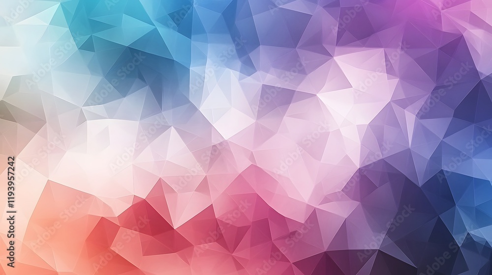 Aufkleber abstract colorful geometric triangular pattern background
