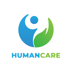 human care logo design concept creative idea