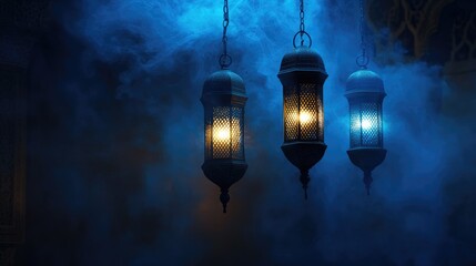 Sacred commemoration - a banner celebrating Lailat al-Miraj, vibrant hues, Islamic , honoring the miraculous night of Prophet Muhammad's ascension to the heavens in Islamic tradition.