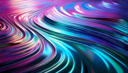 Abstract swirls of vibrant purple, teal, and blue.