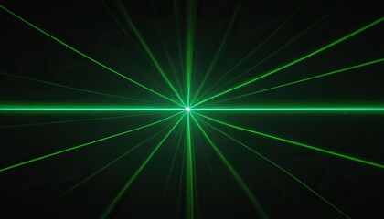 Green and red laser in a nightclub. Laser beams on a dark background, club atmosphere
