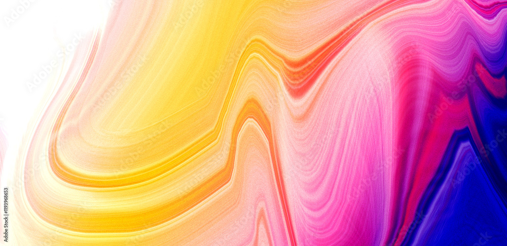 Poster dynamic gradient noise and glitch abstract art digital creation grainy photocopy style vibrant color