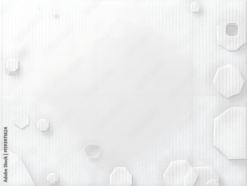 Poster white 3d hexagon paper texture background. generative ai