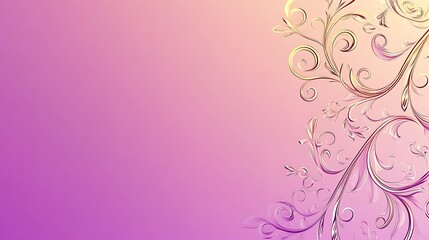 Elegant Pink Background with Delicate Floral Design