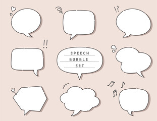 ふきだし　コメント　意見     会話　話す