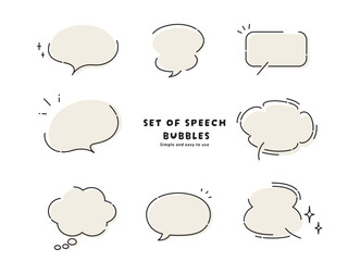 ふきだし　コメント　意見     会話　話す