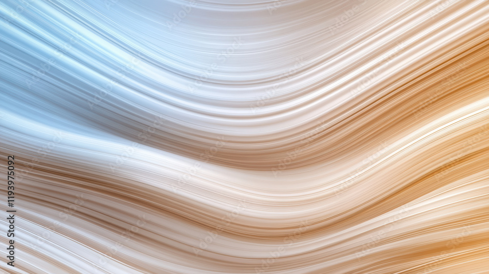 Aufkleber smooth swirling lines create vibrant abstract background in soft tones