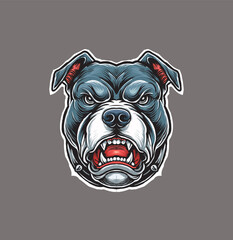 dangerous angry dog heads pitbull