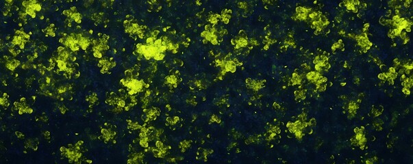 Fototapeta premium Deep Navy Background Wallpaper with Bright Moss Green Light, Banner Header