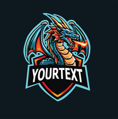 dragon mascot spread the wings