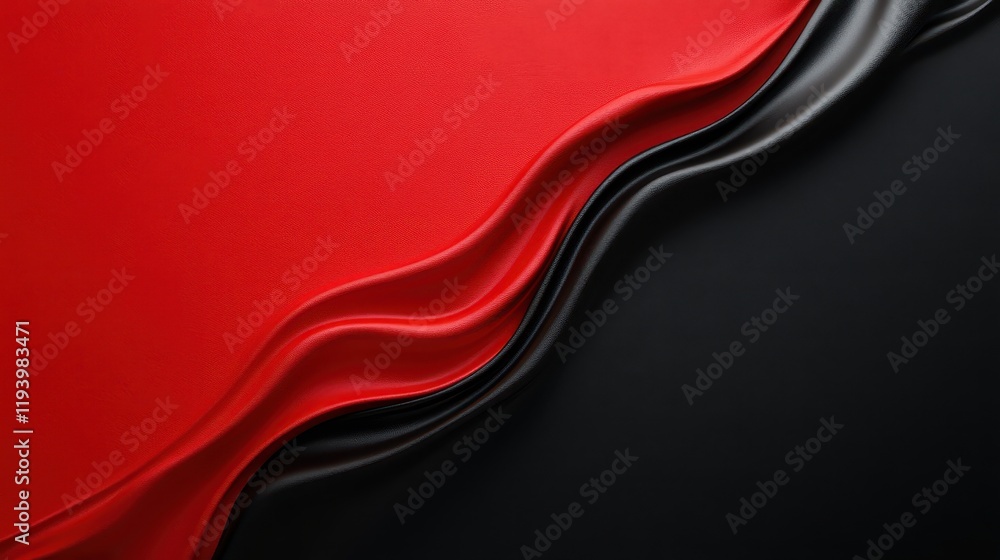 Poster abstract background with dynamic interplay of red and black hues for creative design