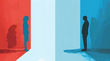 Obraz premium Personal Space: A personal boundary, whether physical or emotional, that ensures comfort, safety, and emotional well-being in various social and personal settings. 