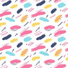 Modern Minimalistic Pattern with Pastel Colors and Seamless Brush Stroke Design for Stylish Backgrounds