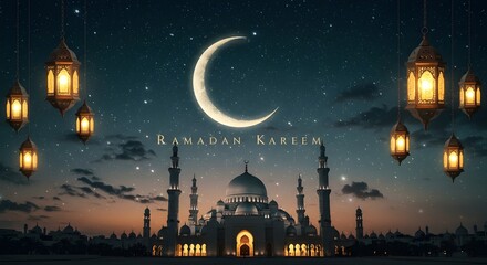  ramadan background, Illustration of Ramadan Kareem background with mosque Islamic style arches and Arabic patterns, abstract background