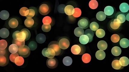 Fototapeta premium Abstract Bokeh Lights: A Symphony of Colors