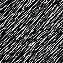Seamless pattern, rough vector background, diagonal structure, black and white