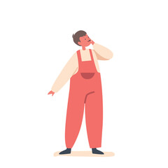 Pensive Child, Lost In Deep Thought, Moment Of Contemplation. The Image Is Perfect For Emotional Or Reflective Content