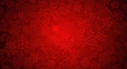 Christmas background, red texture, snowflake pattern, festive design, intricate snowflakes, varying sizes