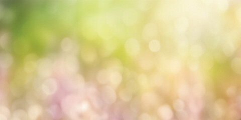 Vector spring background, bokeh effect, banner	