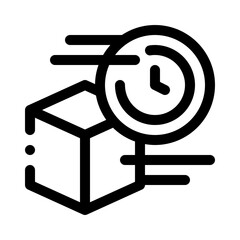 Fast delivery line icon