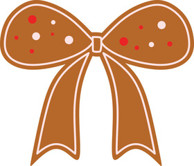 Gingerbread Ribbon Bow
