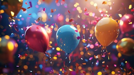 Abstract Celebration Background, 8K Realistic Lighting