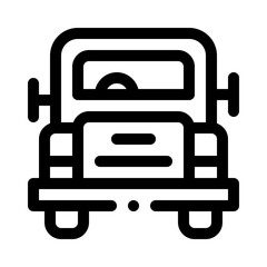 School Bus line icon