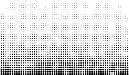 Black Dotted Texture on White Background . Modern Vector Art . Old Paper Effect with Comic Texture . Abstract Wall Design . Grunge Comic Texture Overlay . Vintage Paper Look	