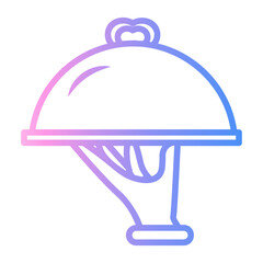 dish Line Gradient Icon
