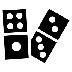 Dominoes Icon Element For Design