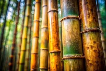 Minimalist Fossilized Bamboo Background: Abstract Texture, Ancient Plant, Stone, Earth Tones, Nature Photography
