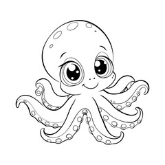 octopus character cute