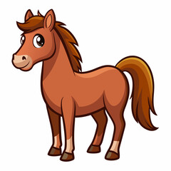 horse cartoon illustration
