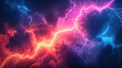 Fiery & Icy Lightning Storm