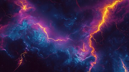 Cosmic Lightning Storm