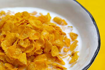 Cornflake cereal for morning breakfast