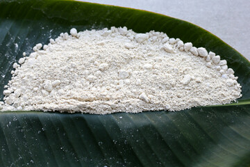 White clay filler, Soft-prepared chalk.  Thai tradition, Songkran festival