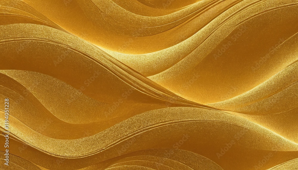 Fototapete abstract golden waves background with space for text.