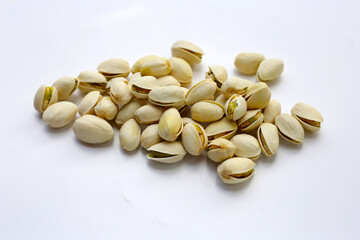 Roasted salted pistachios, delicious snack