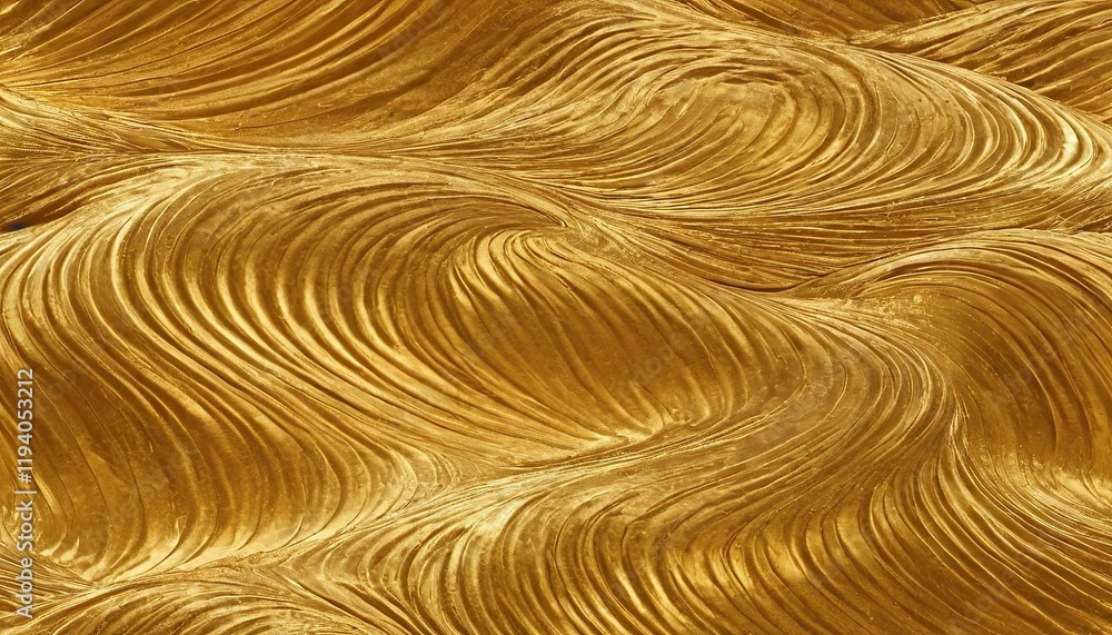 Fototapete abstract golden waves background with space for text.