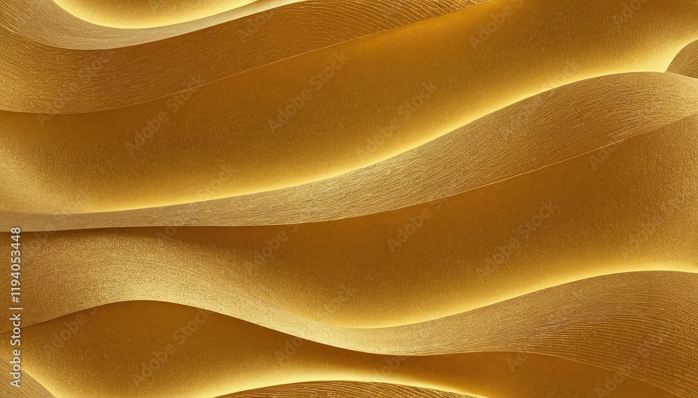 Fototapete abstract golden waves background with space for text.