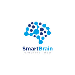 Creative Brain Concept Logo Design Template