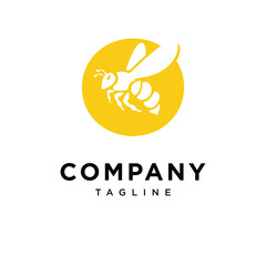 Obraz premium Letter O Bee Logo Icon Vector