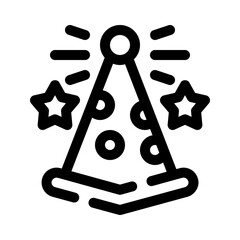 party hat line icon